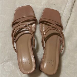 a new day Tan Strappy Sandals